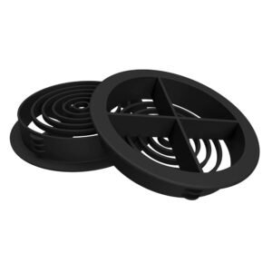 Black Circular Soffit Vent (70mm)