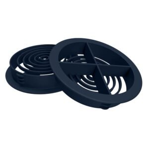 Anthracite Grey Circular Soffit Vent (70mm)