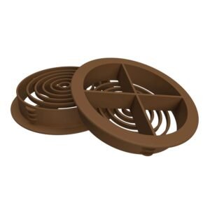 Brown Circular Soffit Vent (70mm)