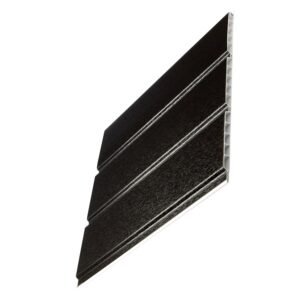 Black Ash 9mm x 300mm Hollow Soffit Board Push Fit (5m)