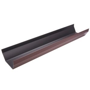 Brown 117mm Square Gutter (4m)