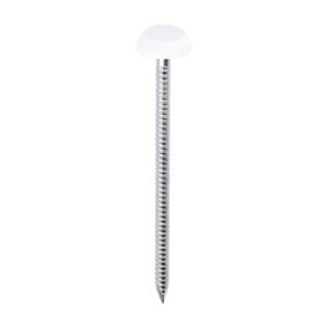 White 65mm Plastic Headed Nails (100)